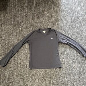 Under Armour Charcoal V-Neck Long Sleeve